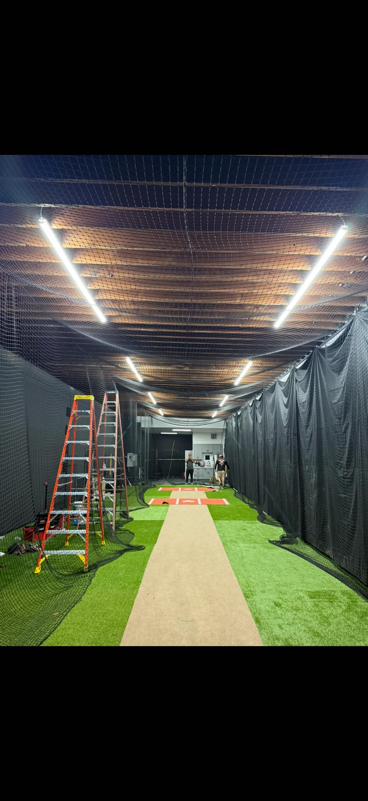 Batting cage lighting